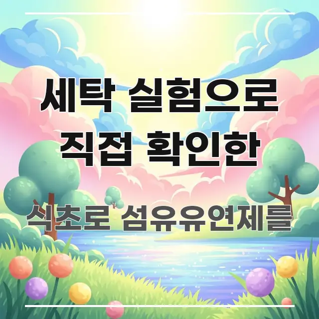 세탁 실험으로 직접 확인한 쉽게 따라할 수 있는 스마트 정보 카드 - 설명을 돕는 이미지